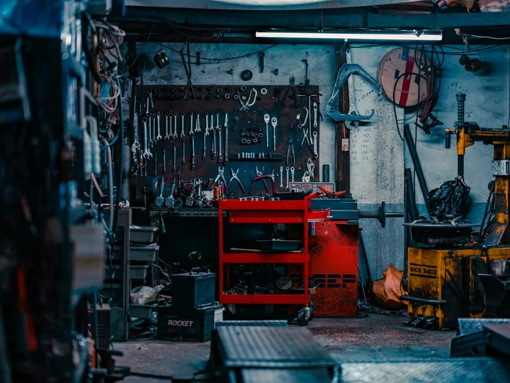 the workshop or dyno cell