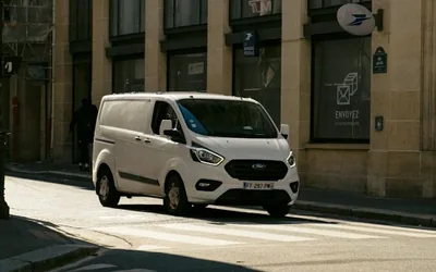 Ford Transit Custom — the named car, side or rear three-quarter
